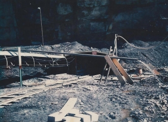 Simco-Peabody U.G. #4 Mine Entrance, April 1972.